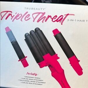 Triple Threat 3-in-1 Hair Tool - Hot Pink